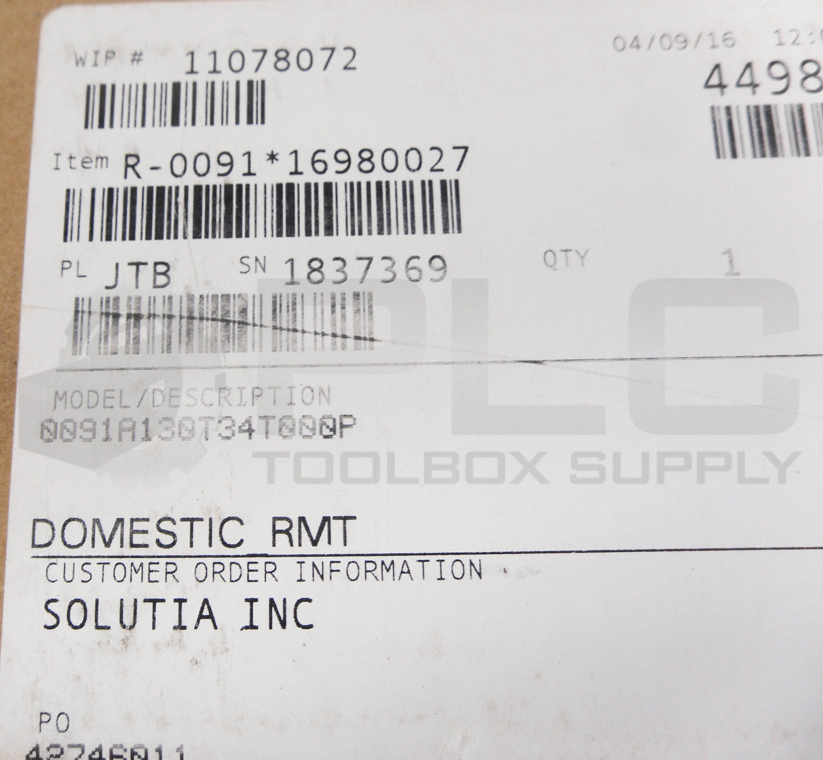 NEW EMERSON ROSEMOUNT 0091A130T34T000P THERMOWELL