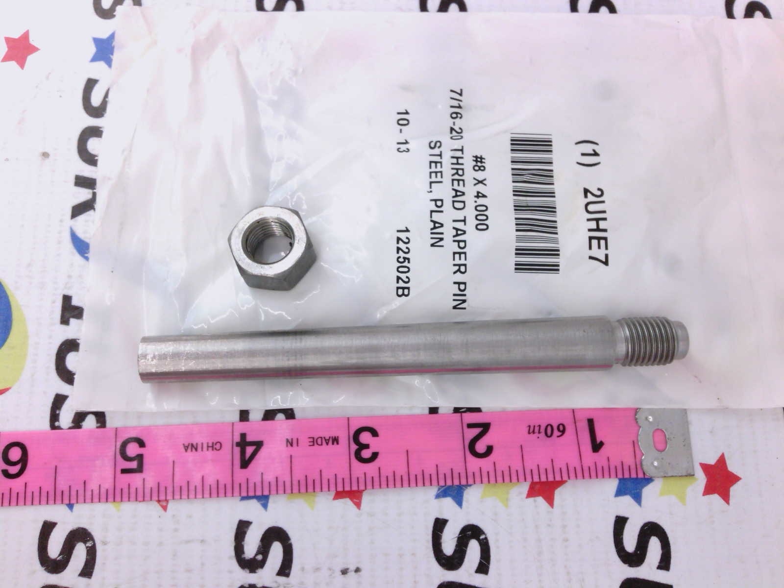 NSOP Stanlok TTP0800400PL #8 x 4 In. 7/16-20 Threaded Taper Pin Carbon Steel