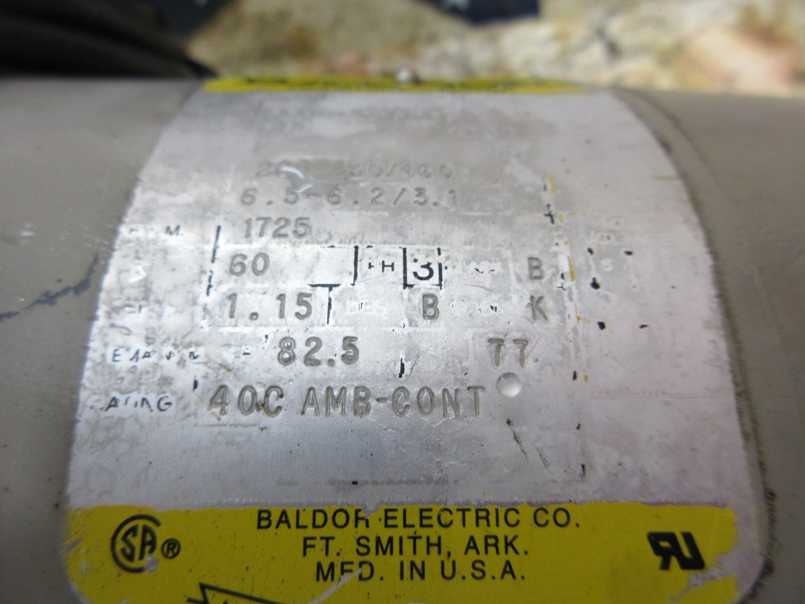 BALDOR INDUSTRIAL MOTOR 35M920-87201 56C F297