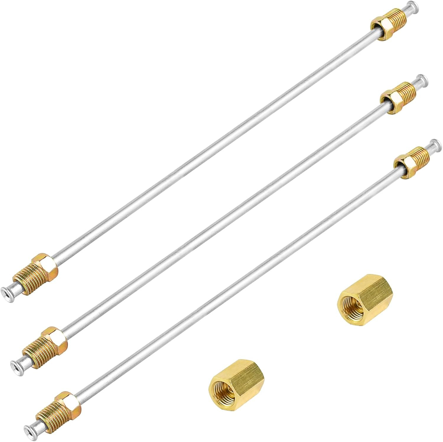 Rust-Proof Brake Lines Direct Fit – 16″ 3/16″ Zinc-Coated Steel Tubing W/Double