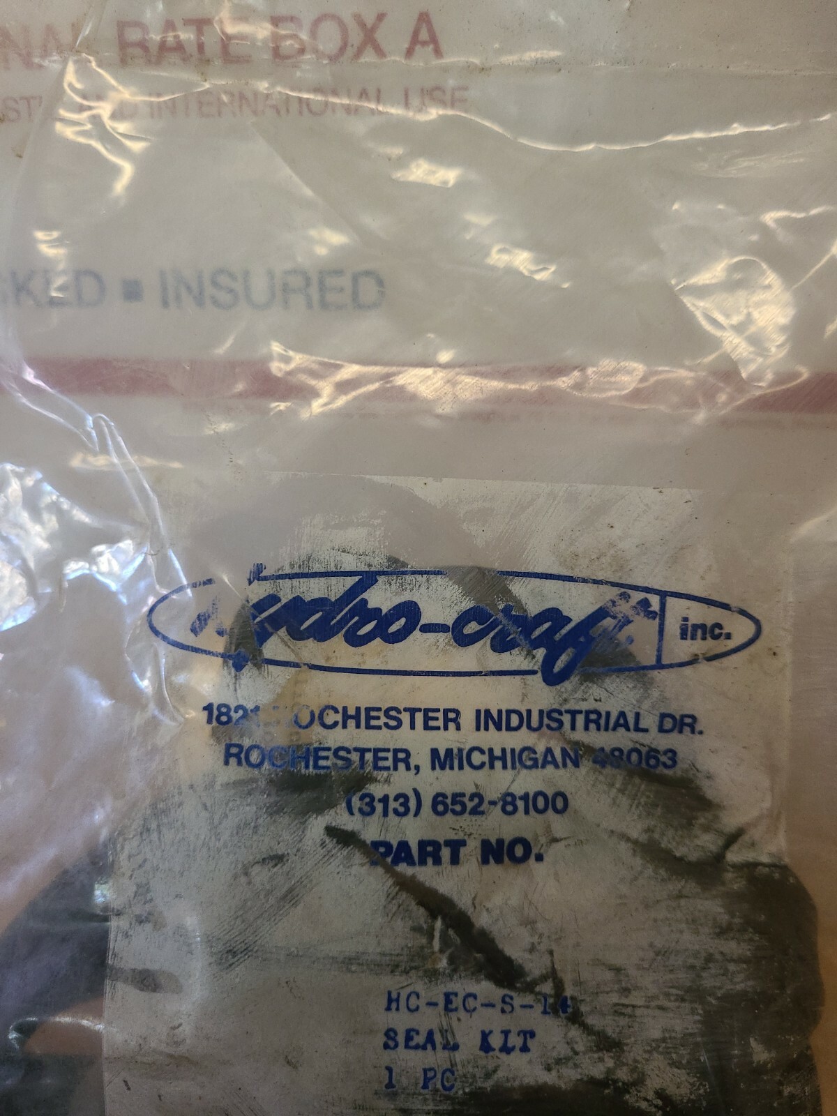 HYDRO-CRAFT ..HC-EC-S-14..SEAL KIT….NOS…SEALED BAG…