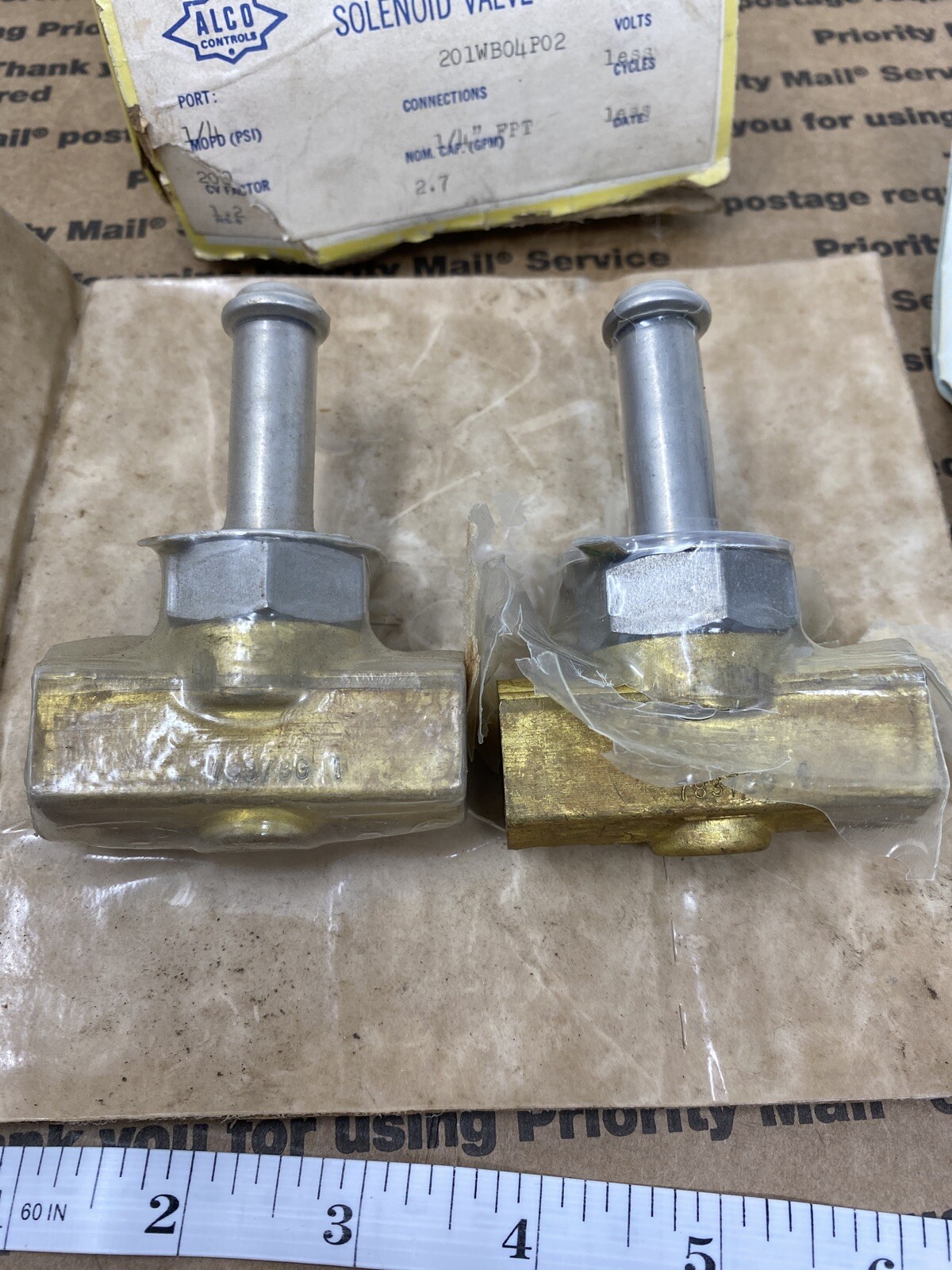 Vtg Alco 030540 Solenoid Valve Series 214CB 1/4B NOS 201WB04P02