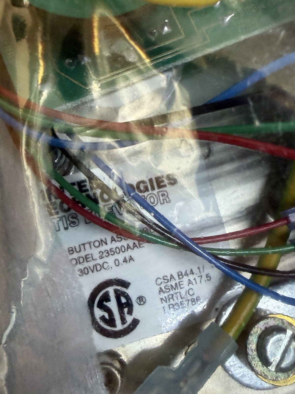 *New* Otis Elevator 23500AAE Intermediate Hall Call Button Station