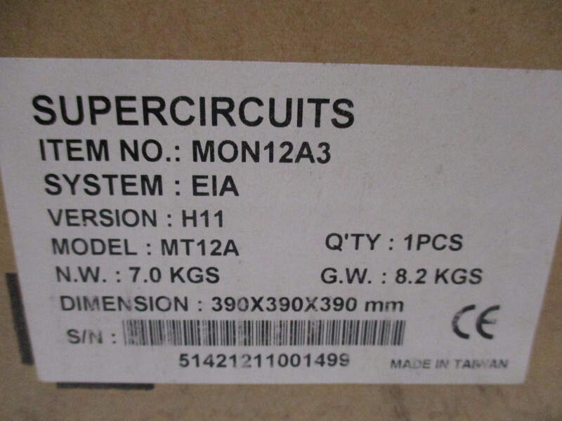 SUPERCIRCUITS MON12A3 MT12A 12″ NSMP