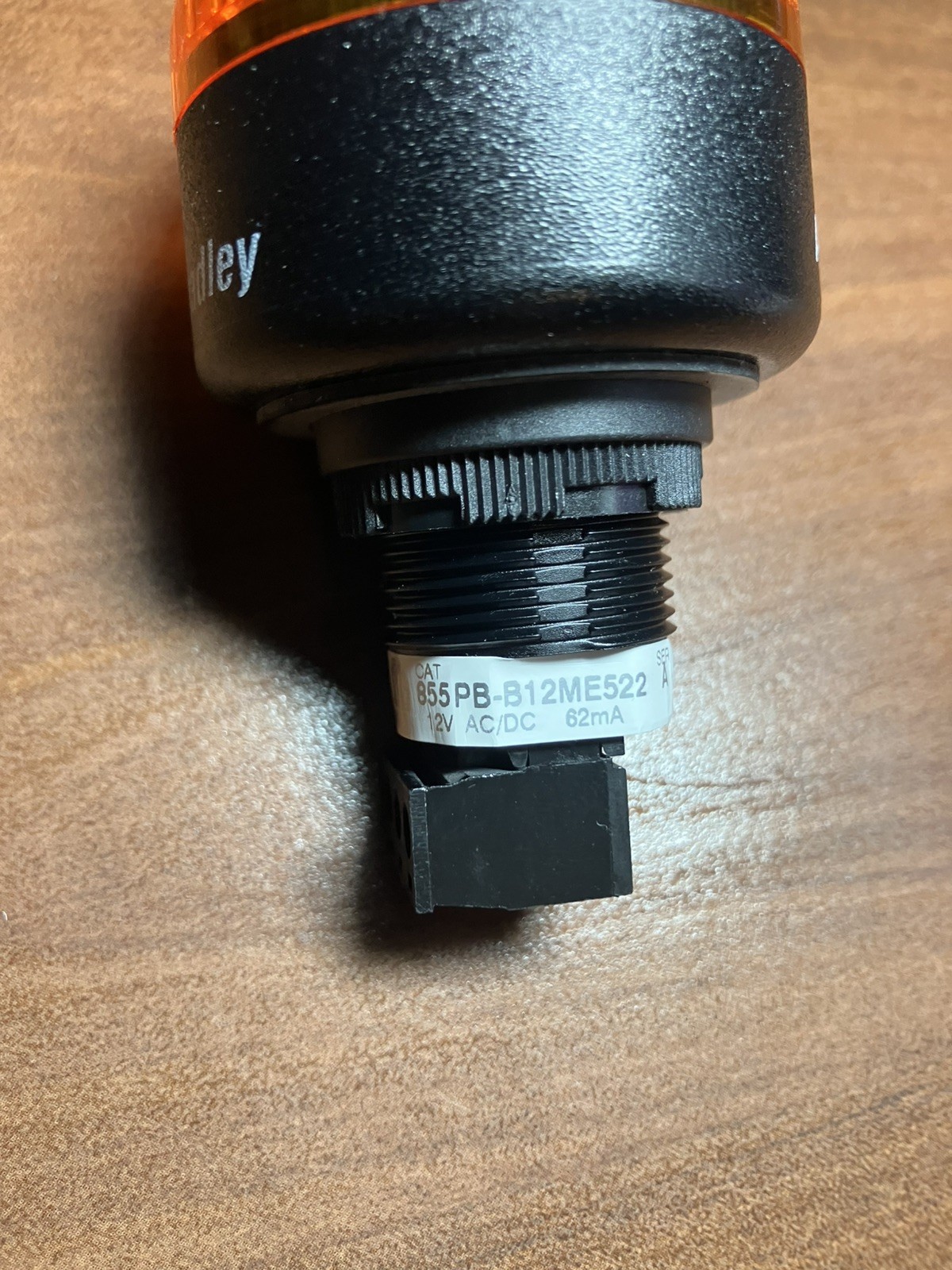 Allen-Bradley 855PB-B24ME522 LED Indicator Light Amber 24V AC/DC Working