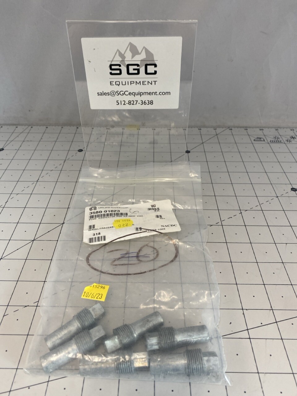 Applied Materials/AMAT Plug Protector Rod 3/8 Inch Zinc PN: 3580-01023