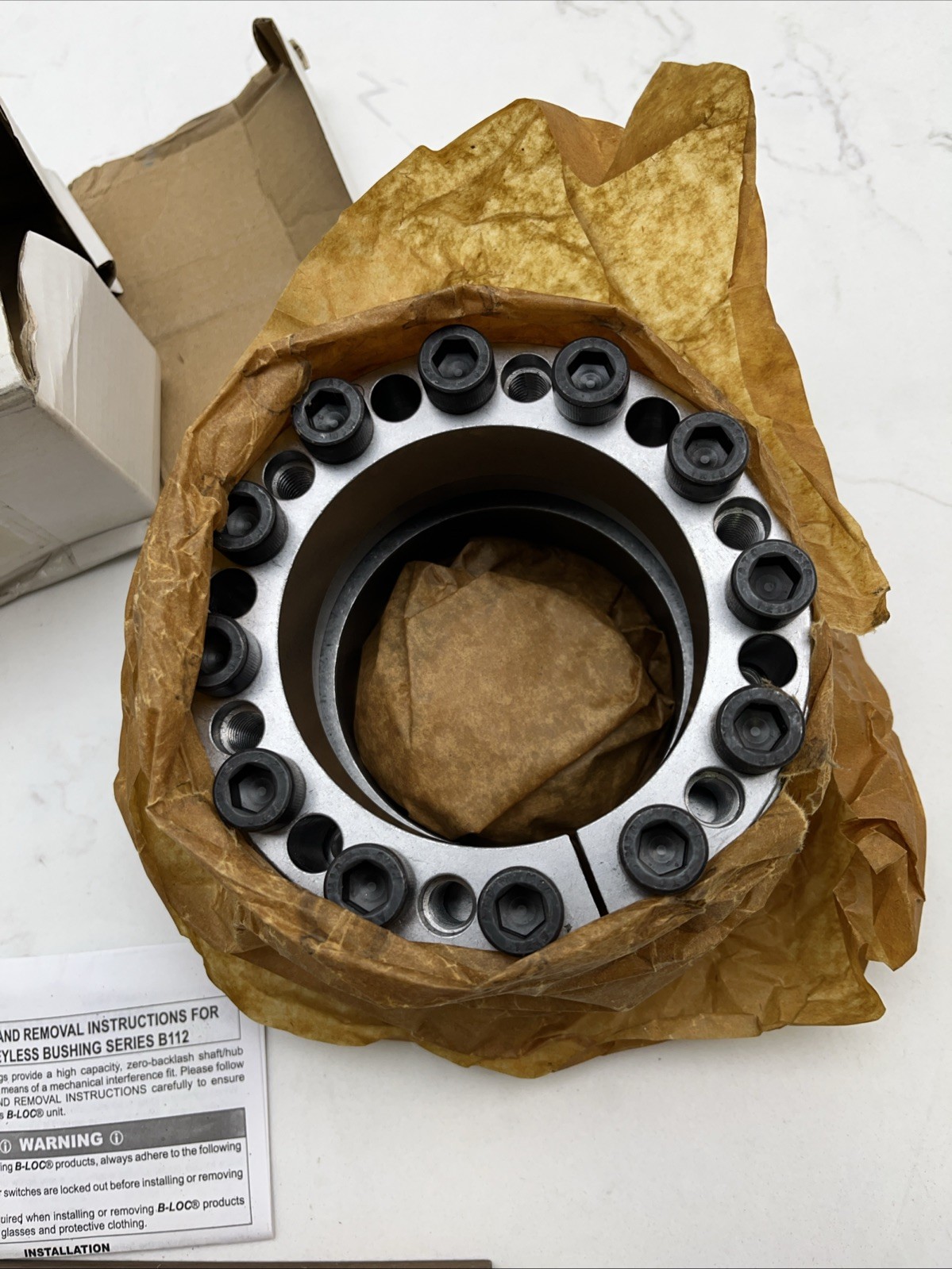 B-LOC Fenner Drives B122307 B112 3 7/16 KEYLESS BUSHING