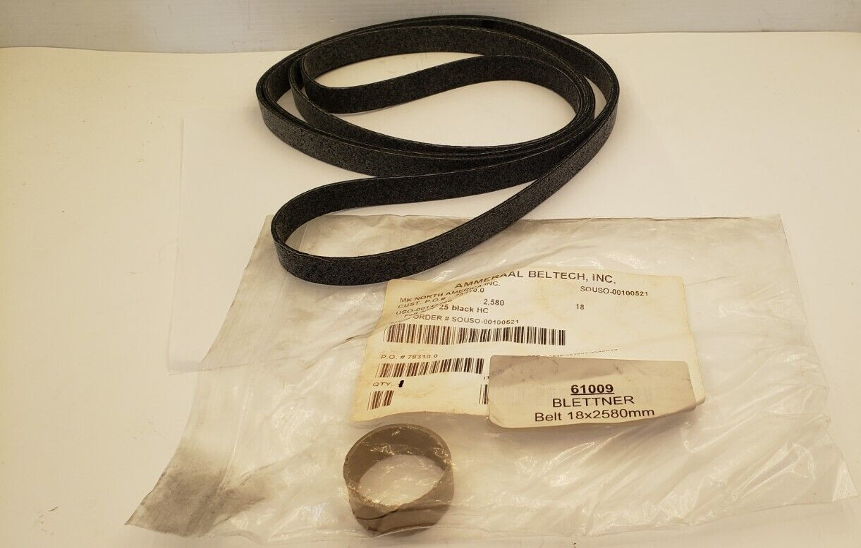 AMMERAAL BELTECH USO-00145760 FELT NPF BELT, 18x2580mm, BLACK, NIB