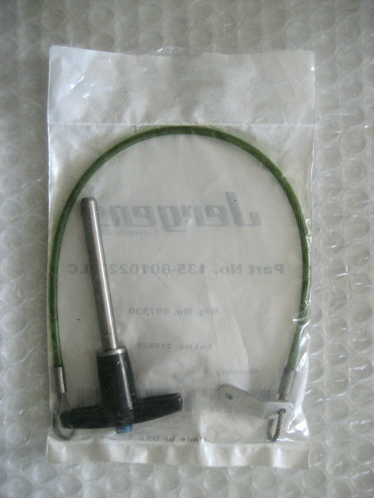 1 x NOS NIB Jergens Quik-Lok T Handle & Lanyard Assembly 135-801022-MLC 2″ Grip