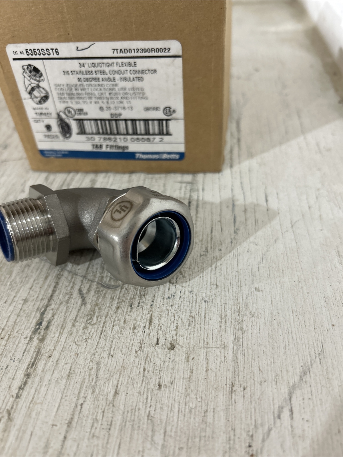 T&B 5353SST6 3/4″ 90 Deg 316 Stainless Steel Liquidtight Fitting (SP154)