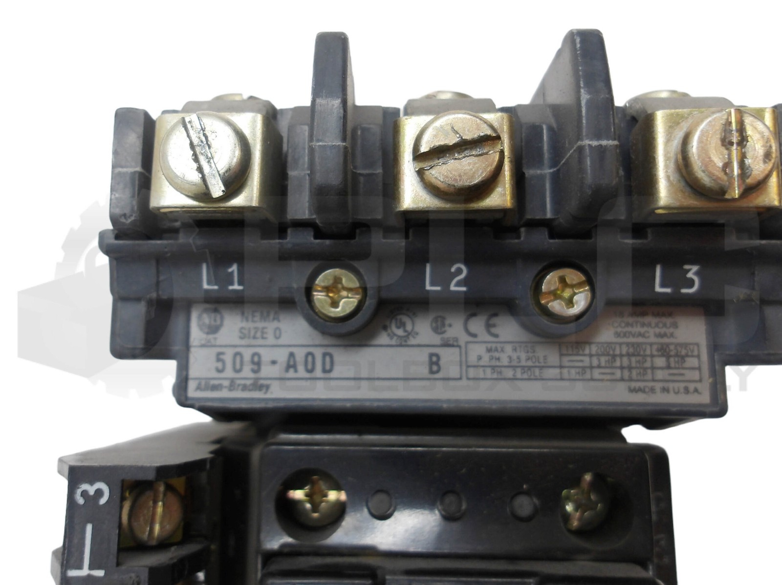 ALLEN BRADLEY 509-AOD /B STARTER W/ CB236 W/ 592-BOW16 /A W/ 595-A /B *READ*