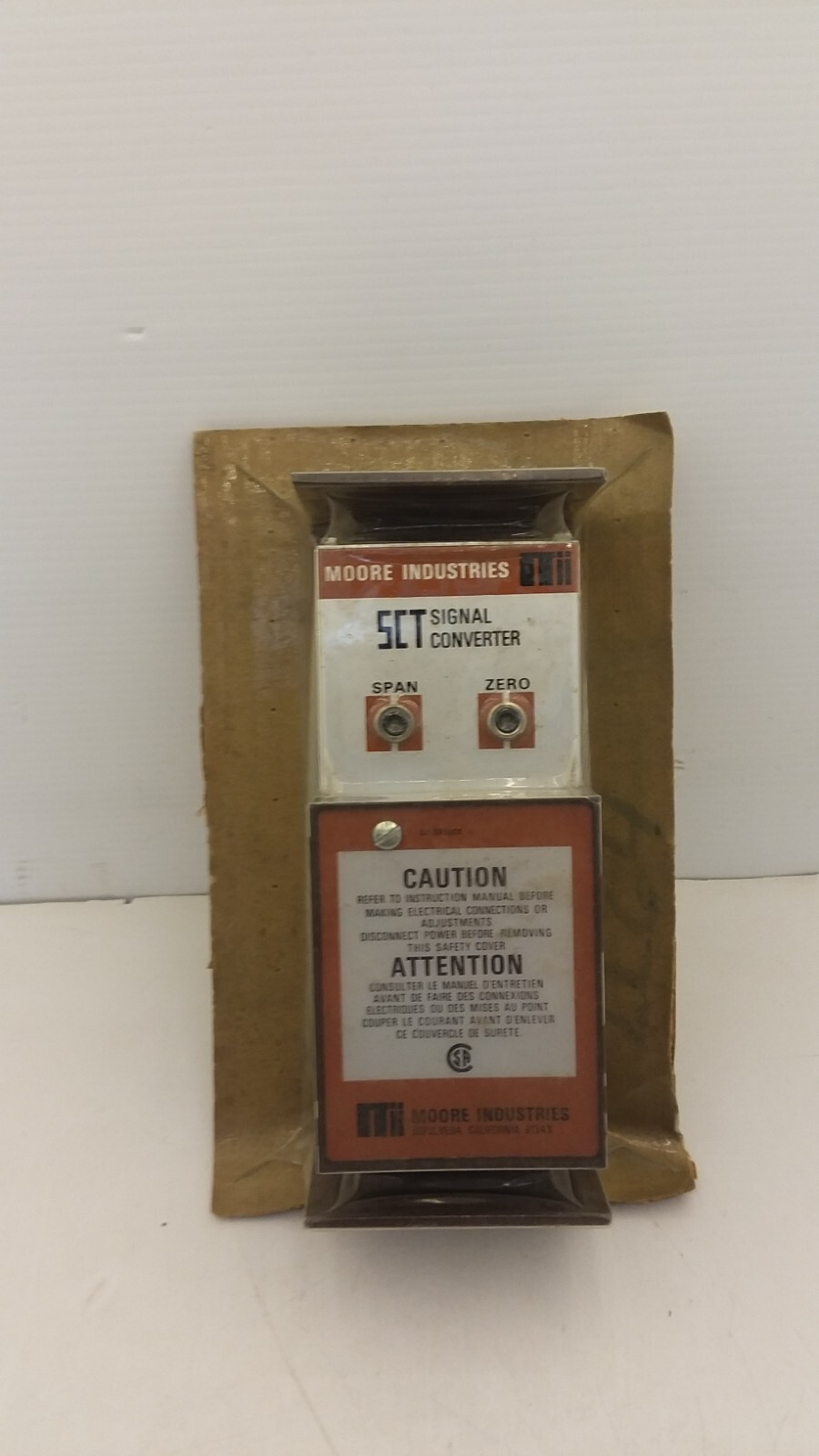 MOORE INDUSTRIES SCT/4-20MA/4-20MA-117AC SIGNAL CONVERTER 117AC 5W 50/60HZ NIB