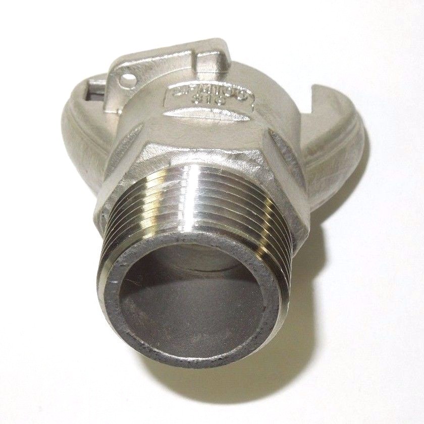 1″ Male NPT Universal Crowfoot Coupling Chicago Fitting 316 Stainless SFM100SS