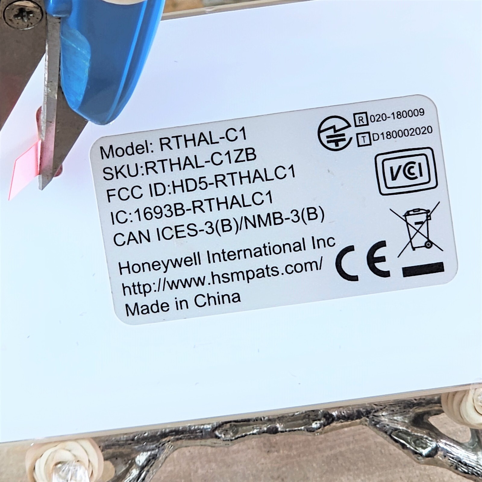 Honeywell Tag Model RTHAL-C1 Digital Transmission System Equipment RTHAL-C1ZB