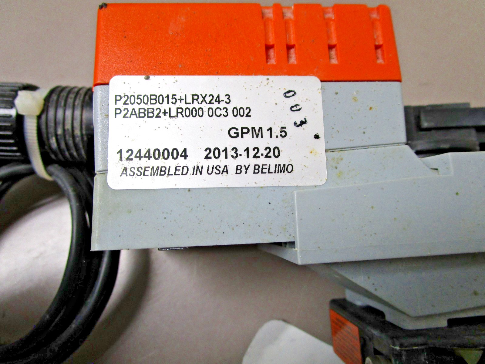 Belimo P2050B015+LRX24-3 Characterized Control Valve Assembly 1/2″