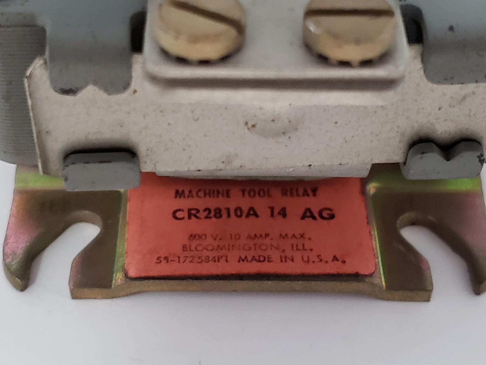 GENERAL ELECTRIC CR2810A14AG MACHINE TOOL RELAY 110V 50/60HZ 8 POLE