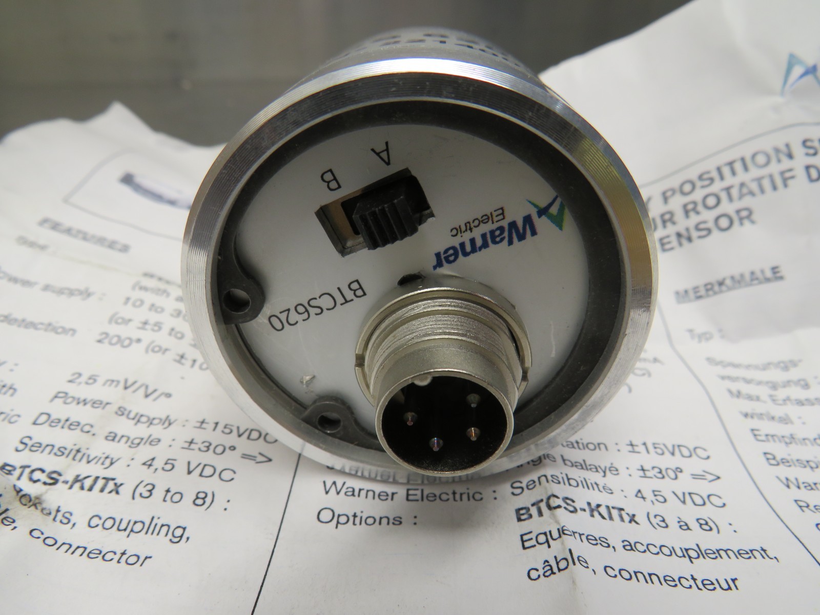 Warner Electric BTCS620 Rotary Position Sensor