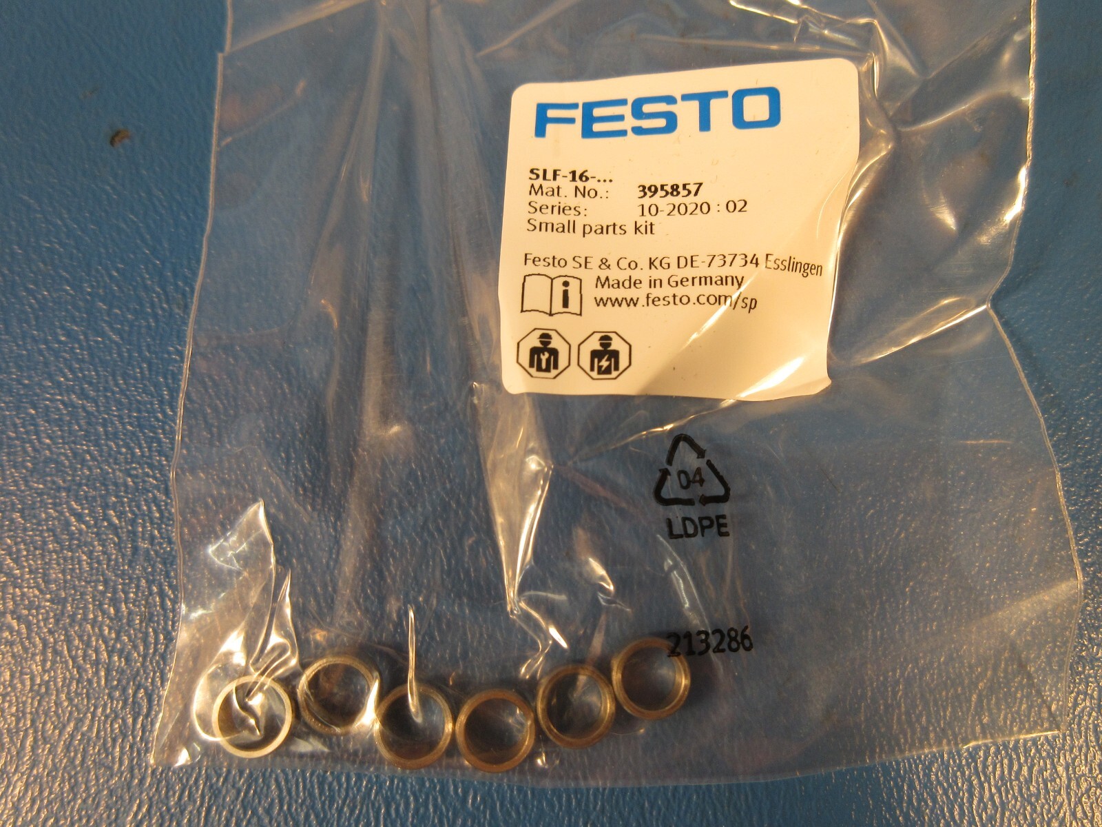 Festo DGSL-16-30-Y3A, 543999 Mini Slide, Stroke 30mm, Hydraulic Shock Absorbers
