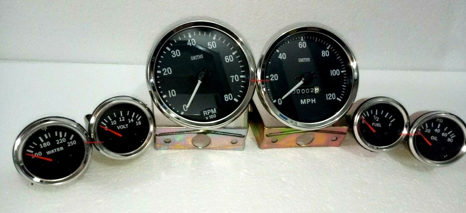Smiths 52mmTemp+Oil+Volt+Fuel+Speedo+Tacho 100 mm B/C