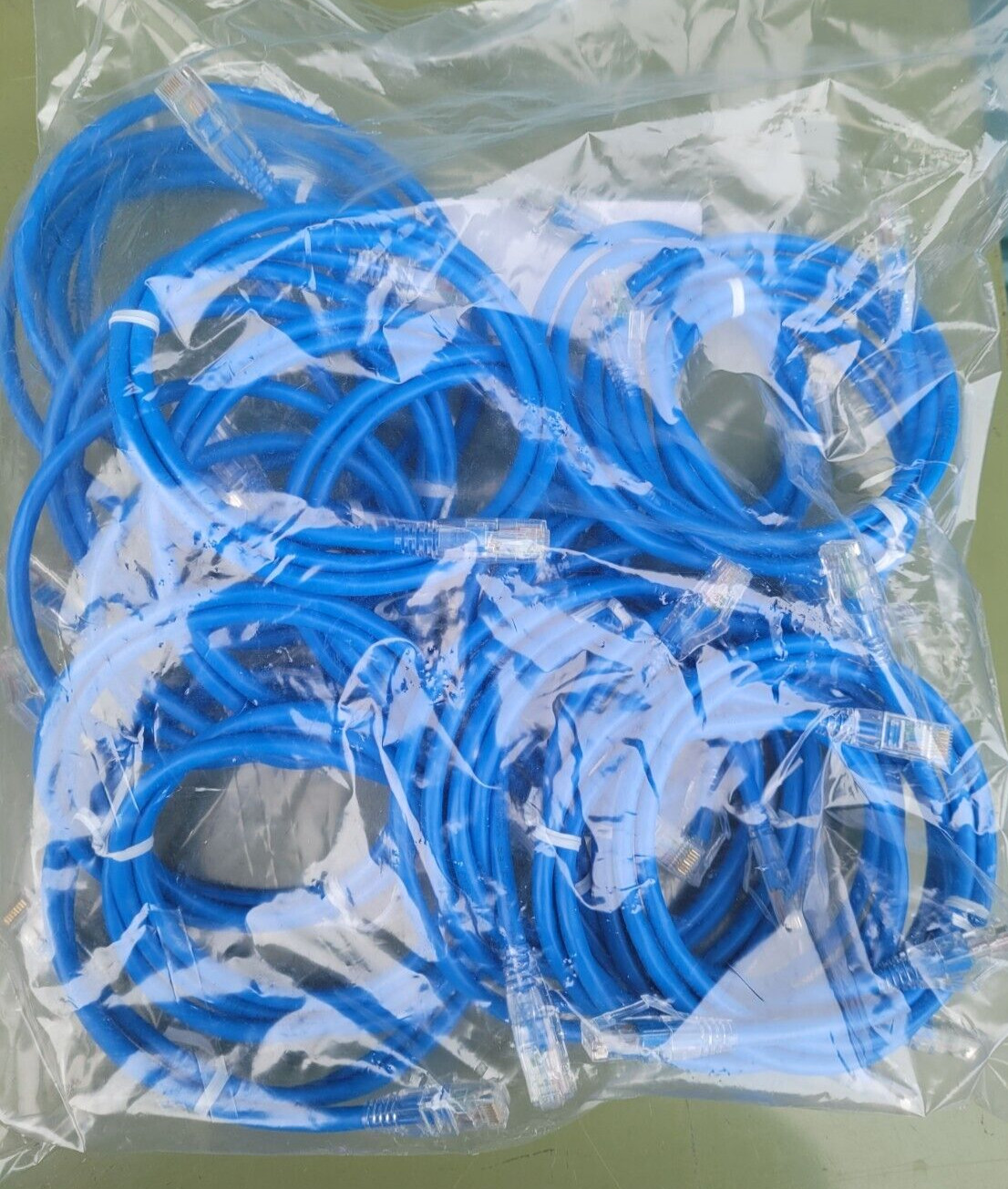 New Set of 25 Legrand Ortronics Patch Cables QCC-A504-0161-003 C6A Booted 568A