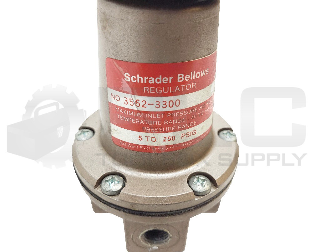 SCHRADER BELLOWS 3562-3300 REGULATOR 5-250PSIG
