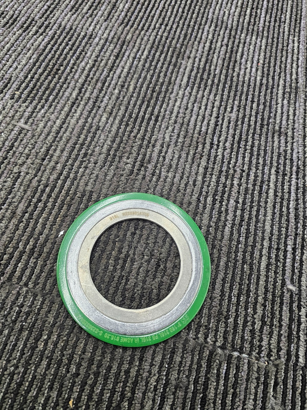 (QTY 10) 3S 3″ SPIRAL WOUND GASKET 150 316L FG 316L IR ASME B16.20