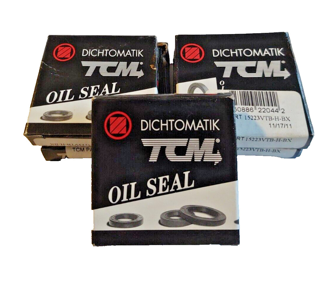 Lot of (5) TCM Oil Seals 15223VTB-H-BX by Dichtomatik 1.5″ Shaft 2.25″ Bore