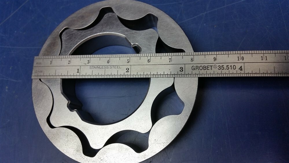 Gerotor Oil Pump Gear Assembly 8-Lobe OD=83mm ID/Shaft=44mm -SLPT Automotive