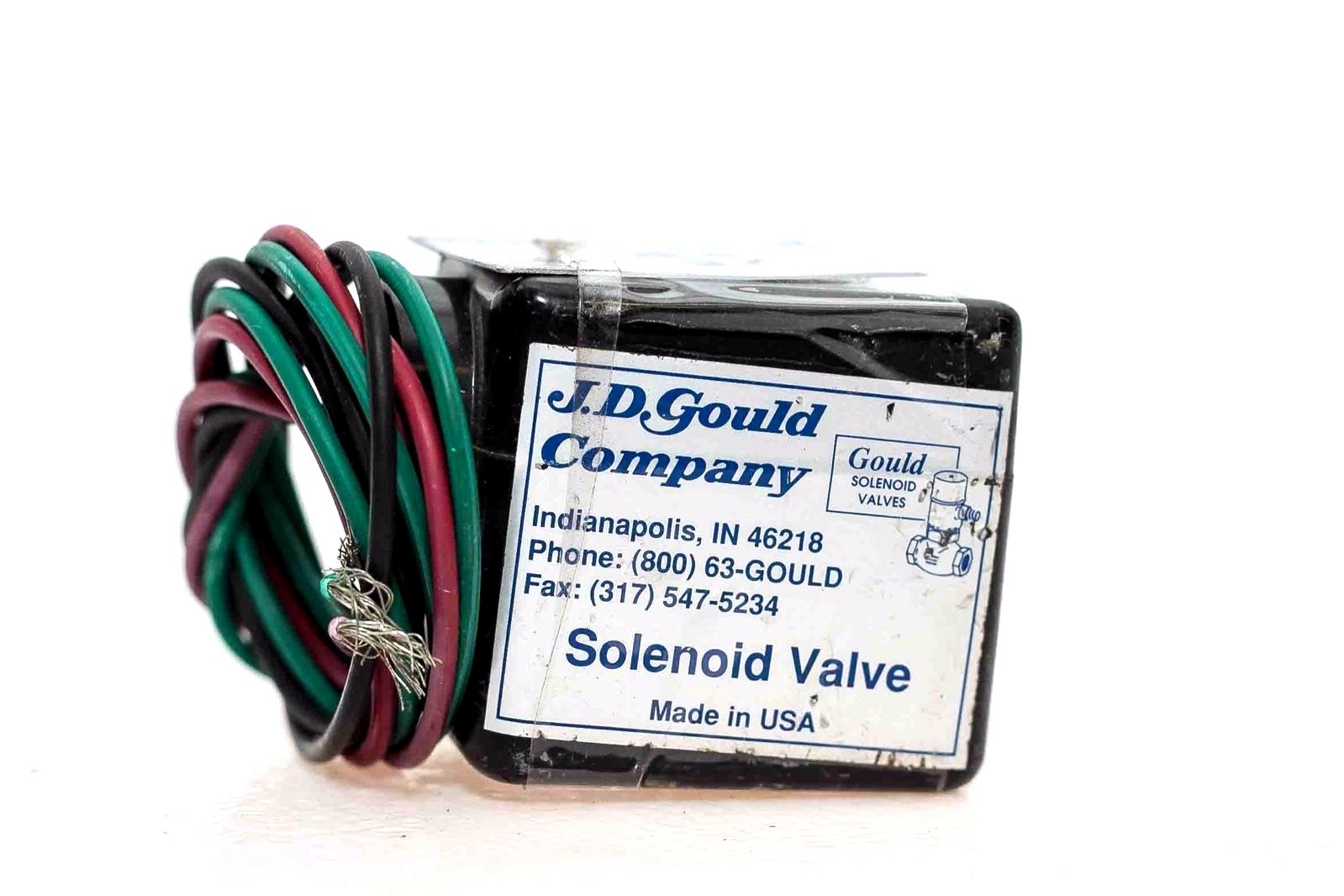J.D. GOULD M4-3V AIR & WATER 1/2 24VDC 10-200PSI SOLENOID VALVE NEW (H88)