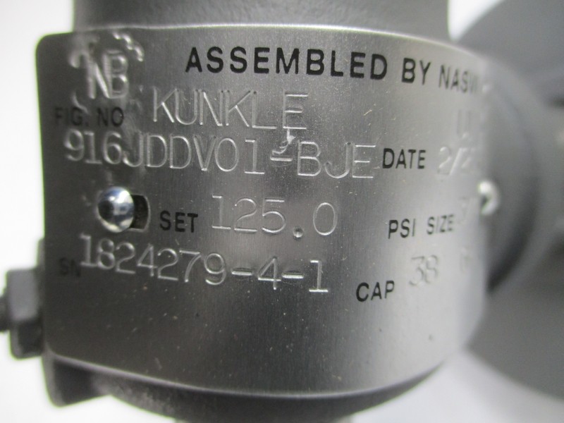 KUNKLE 916JDDV01-BJE 125.0PSI 3/4″ NSNP