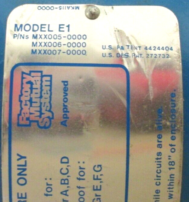 ENDRESS + HAUSER, E1, MXX005, 006, 007-0000, HOUSING ONLY W/ PROBE, SURPLUS