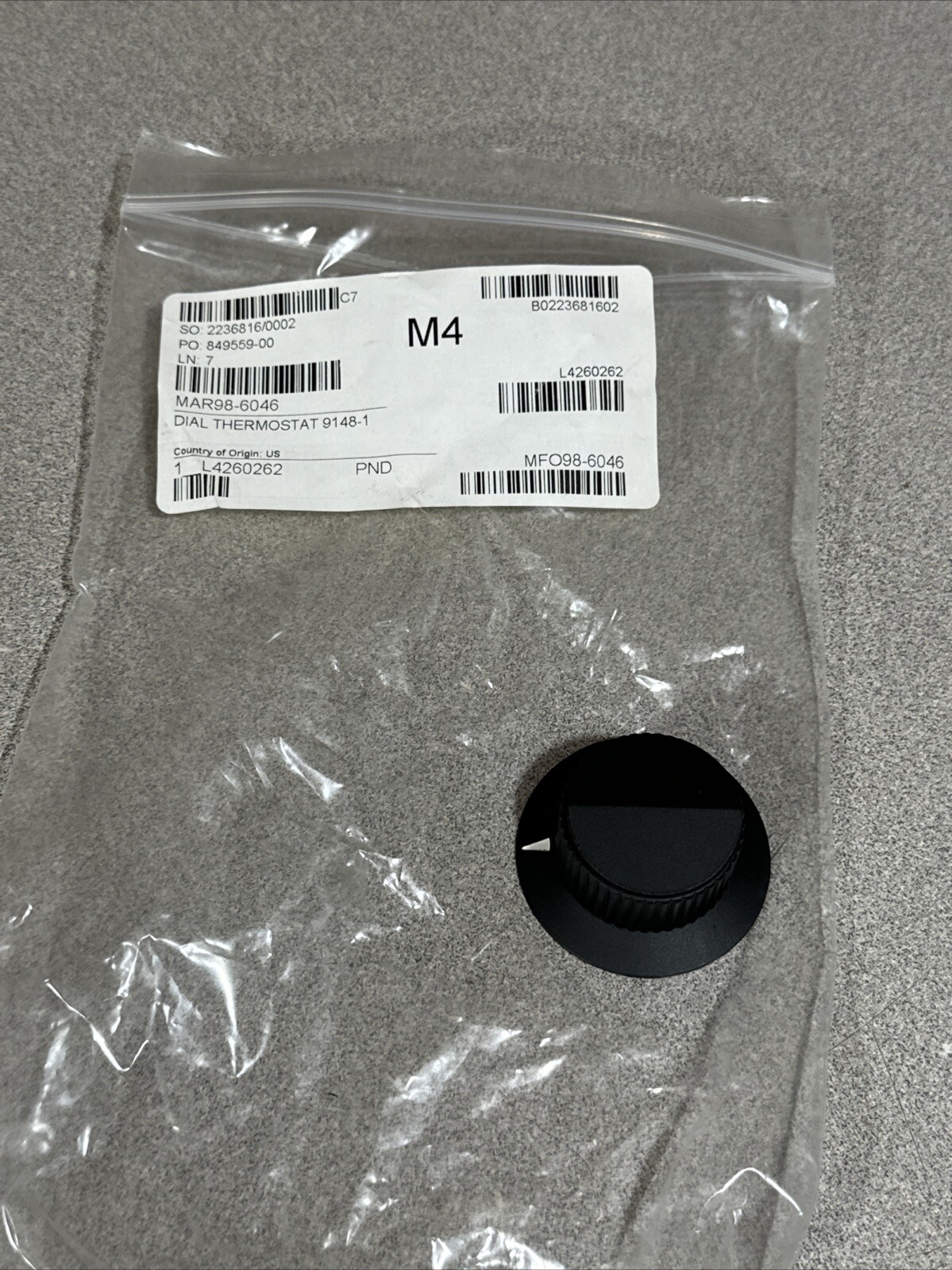 Market Forge 98-6046 Thermostat Dial 9148-1