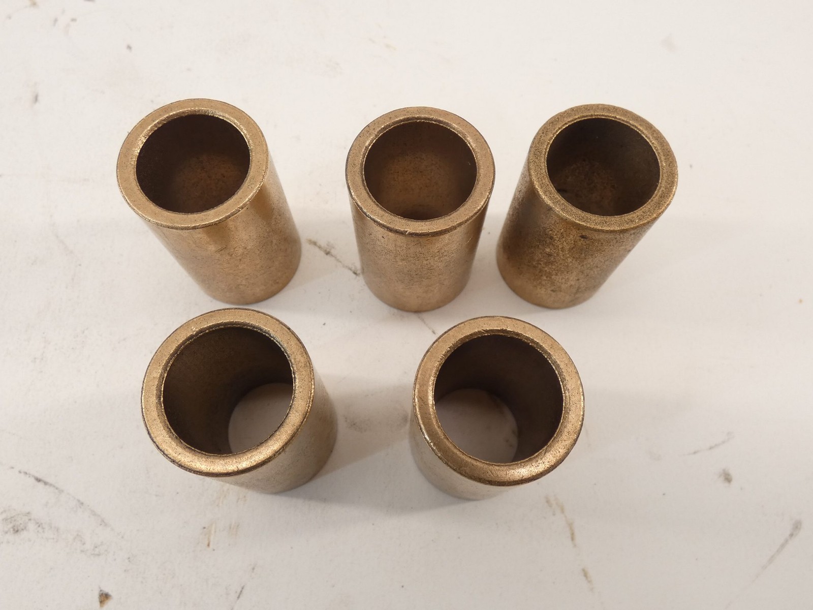 *Lot of 5* Sintered Bronze Flanged Sleeve Bearing 3/4″ Bore 1-1/2″ Length