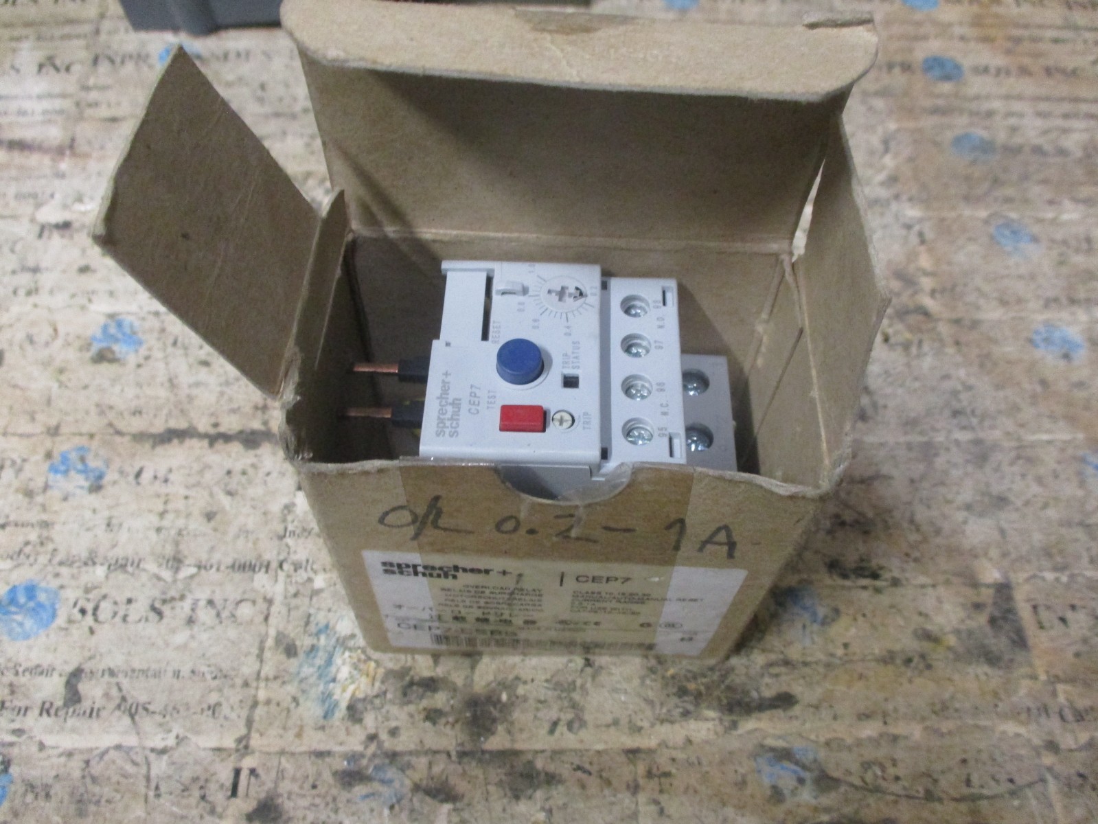 Sprecher+Schuh CEP7-EEBB CEP7 Overload Relay Ser B 600VAC 0.2-1.0A 10-30 *NEW*