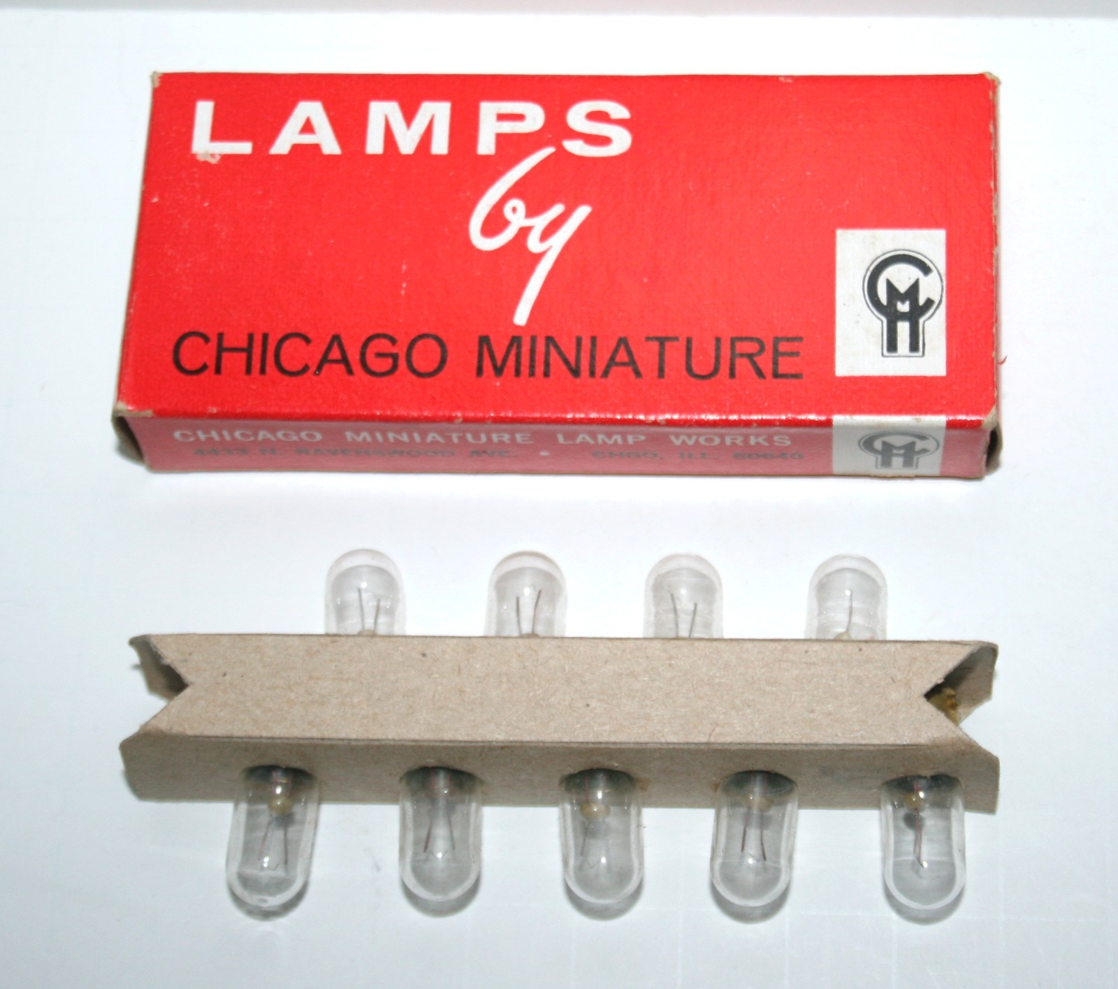 Lamps by Chicago Miniature #47 6.3V 0.15A Bayonet Base Pack of 9 Unused