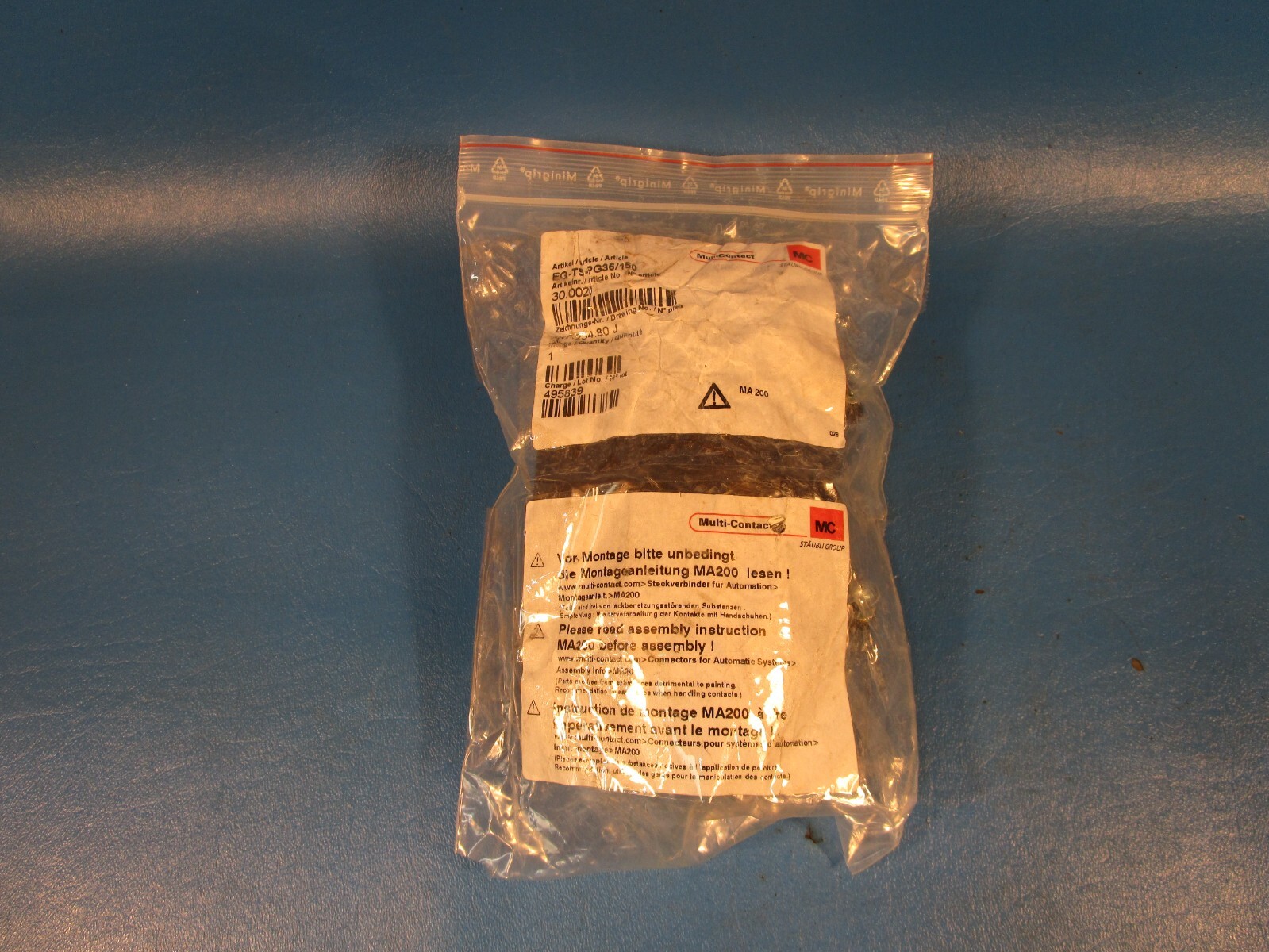MULTI CONTACT EG-TS-PG36/150, Backshell End Housing, STAUBLI T-Connector