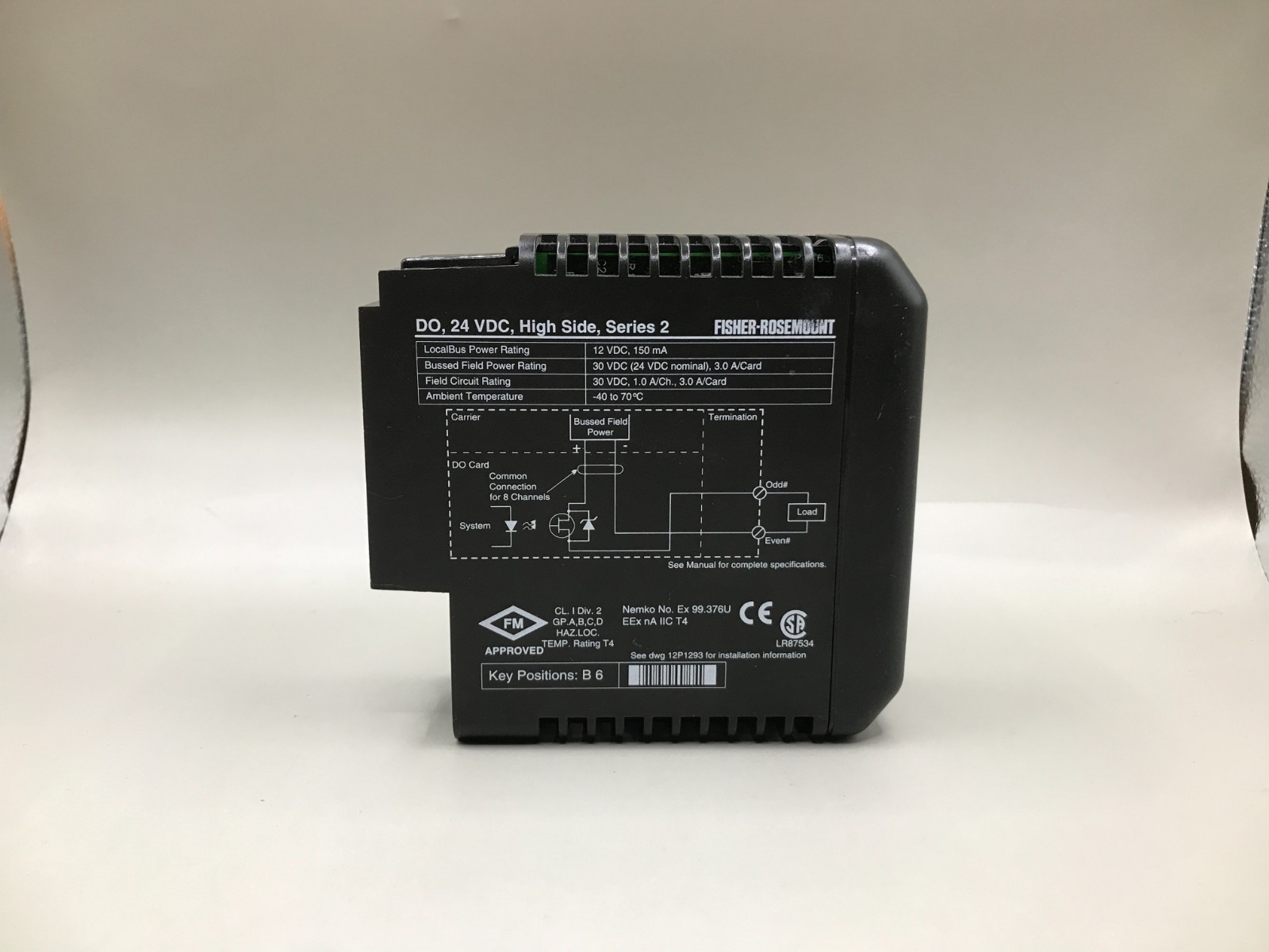 EMERSON DELTAV KJ3202X1-BA1 DO 8 CHA 24 VDC HIGH SIDE SER 2 12P2536 VE4002S1T2B2