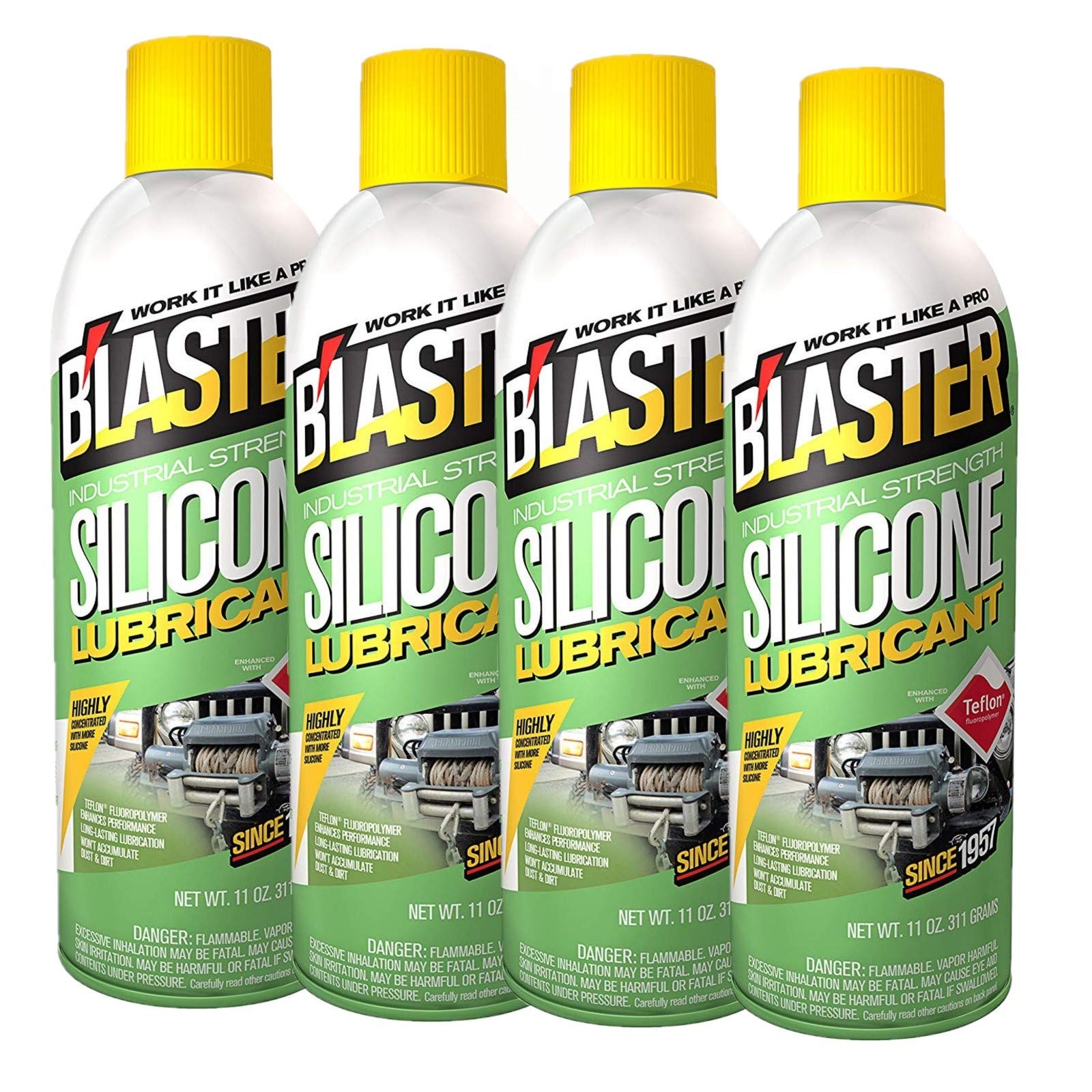 Blaster Silicone Lubricant 11 oz. Can (Pack of 4) 11 ounces