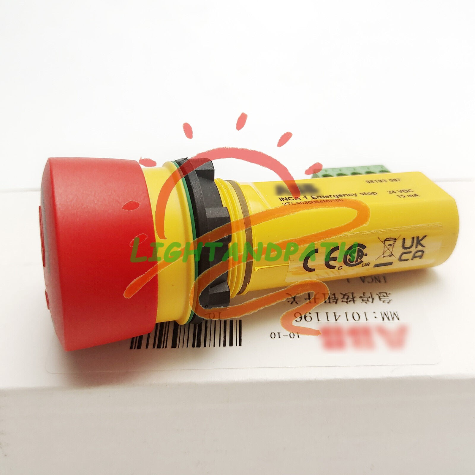 1Pcs New ABB INCA 1 2TLA030054R0100 Emergency Stop Button Free delivery