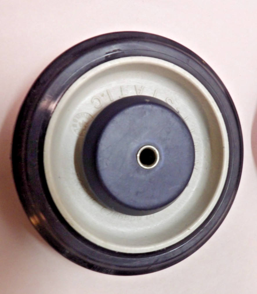 (4) – Pemco Shopping Cart Wheel 5″ x 1-1/4″ Blue/Tan