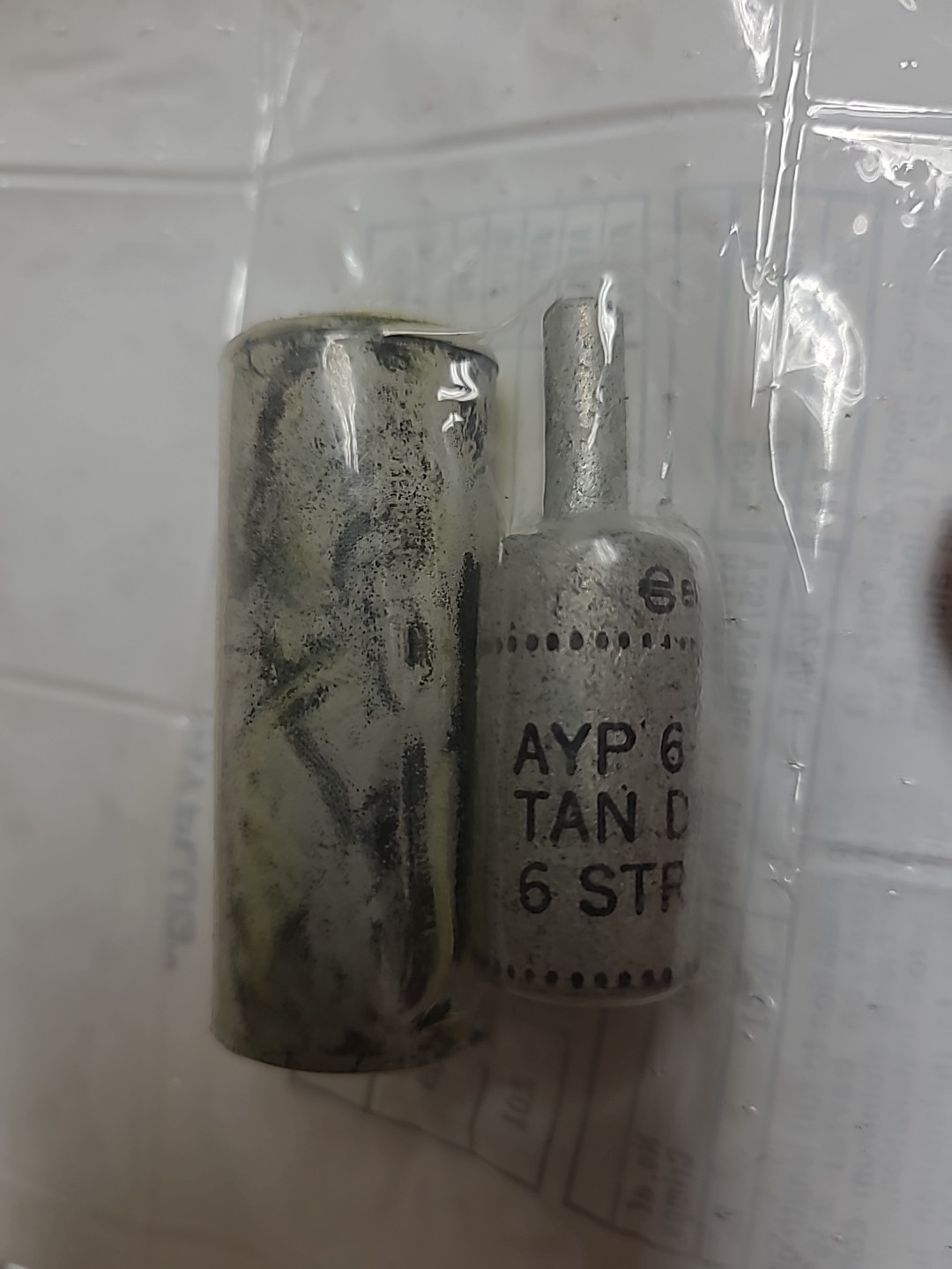 Burndy AYP6 HYPLUG  Alunimum Compression Adapters for #6 wire Lot of 2 Adapters