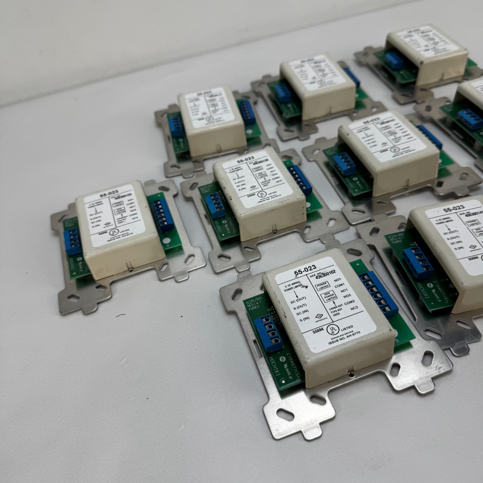 Lot of 10 Hochiki S5694 55-023 Short Circuit Fire Alarm Isolators AH-9770