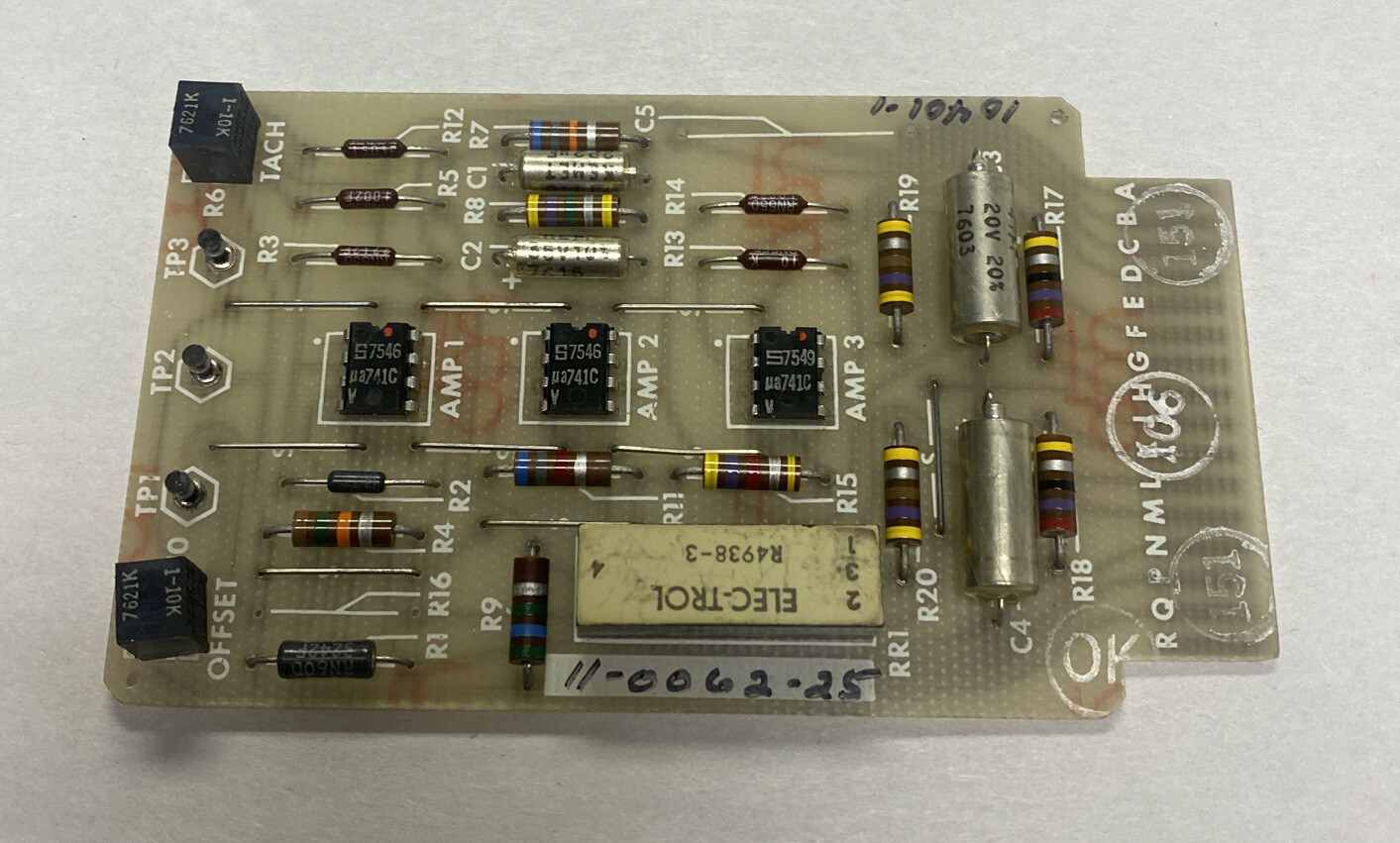 GETTYS,11-0062-25,TACH COMP BOARD