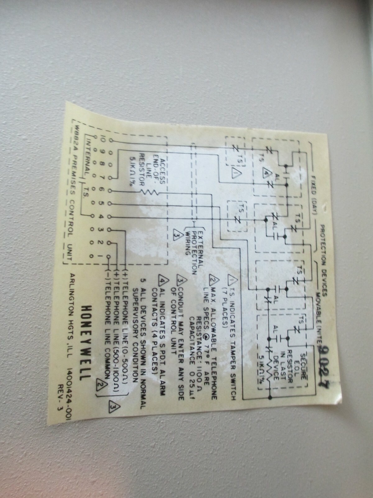 Honeywell W882A1002 14001359-002