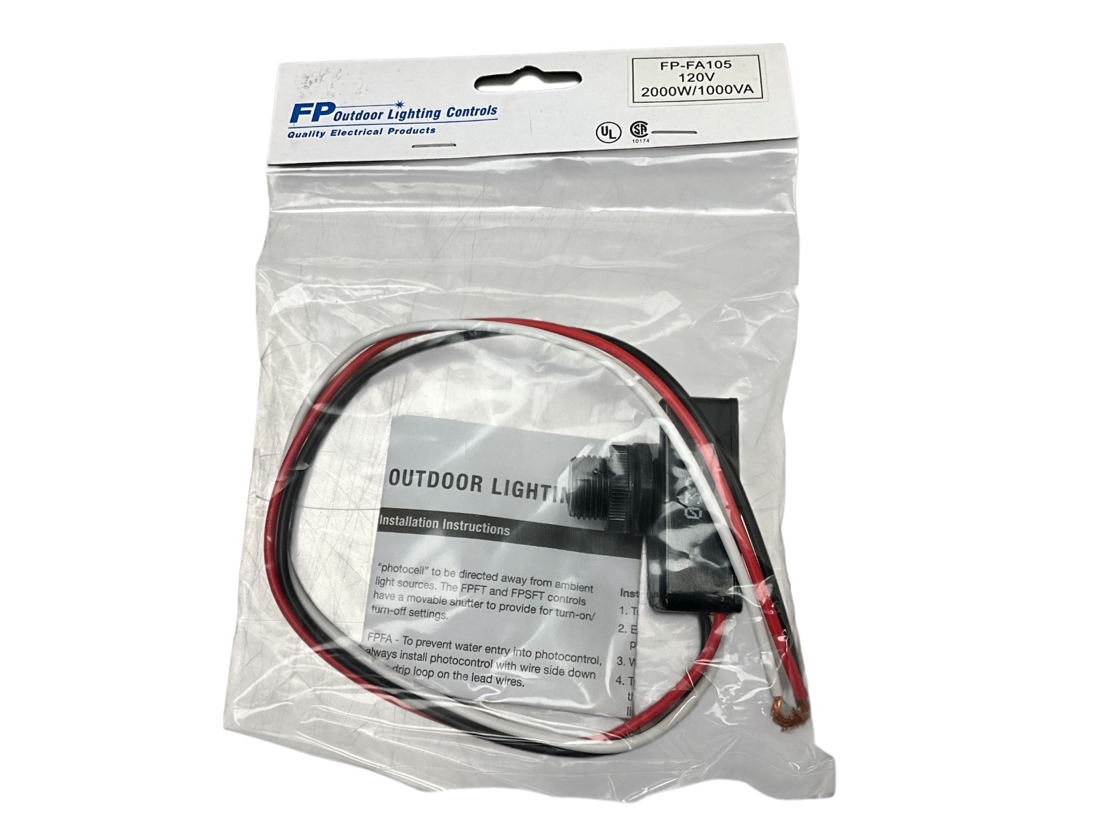 FP Outdoor Lighting Controls FP FA105 Photocontrol 120VAC, 50/60 HZ