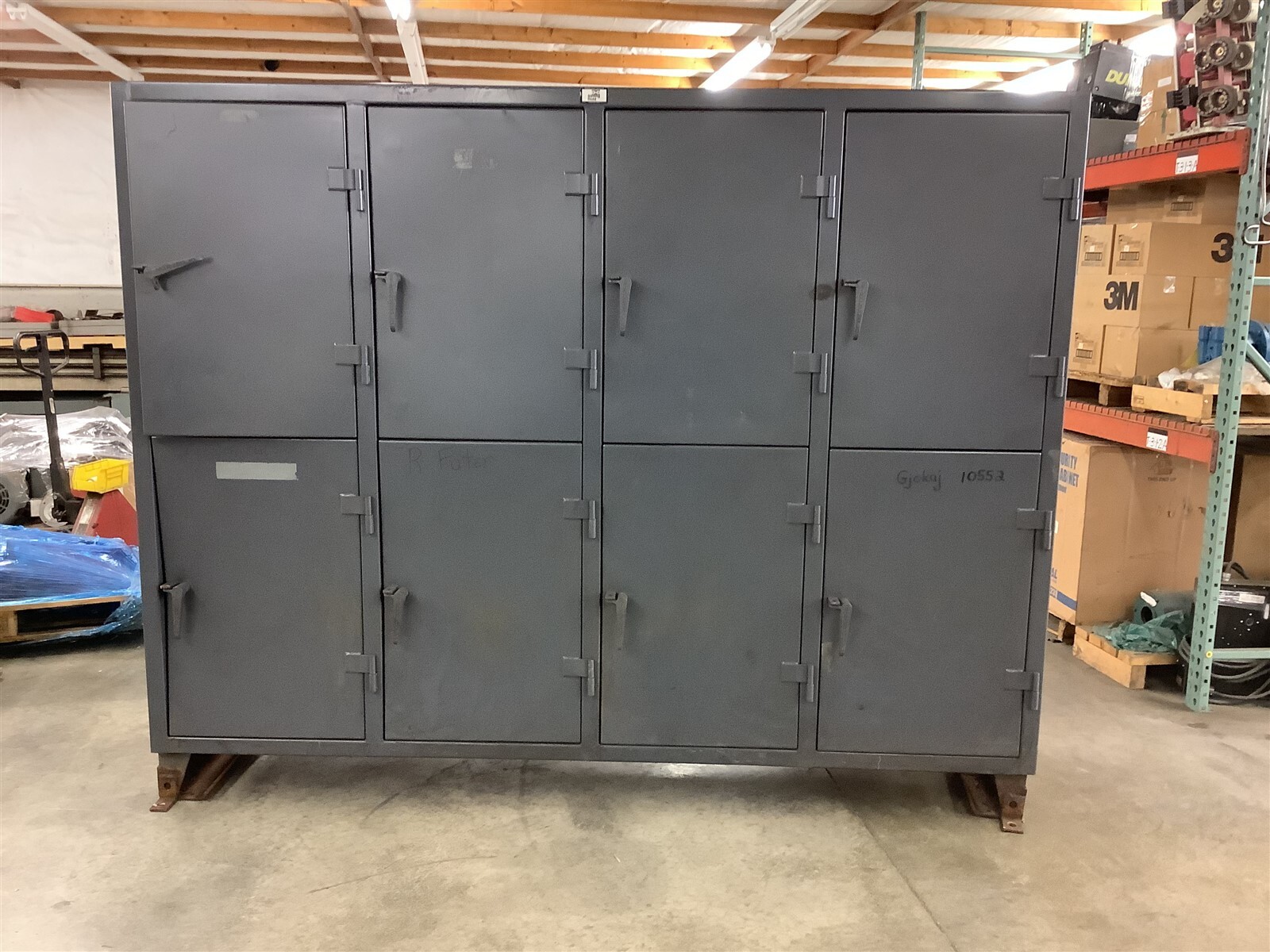 Stronghold 8 Locker Cabinet 8′-2″ W x 6-1/2′ T x 2′ L