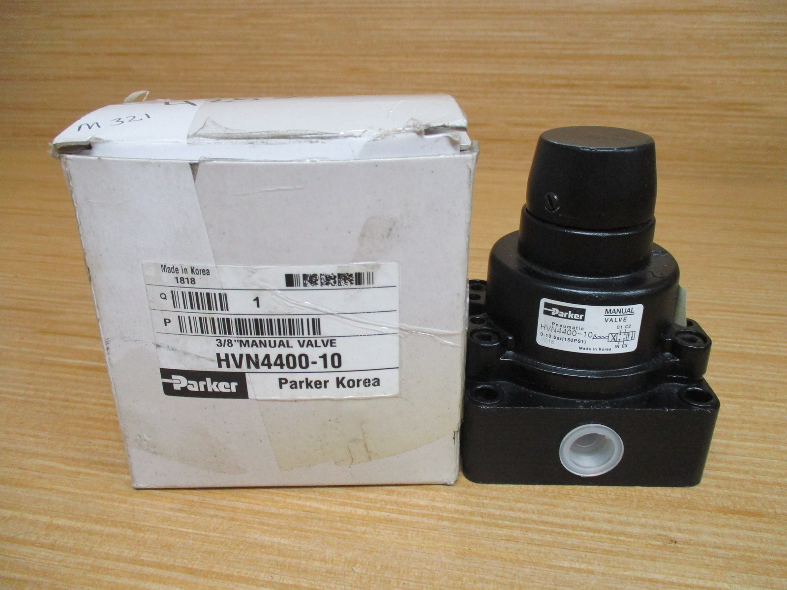 Parker HVN4400-10 Manual Valve HVN440010 W/O Handle