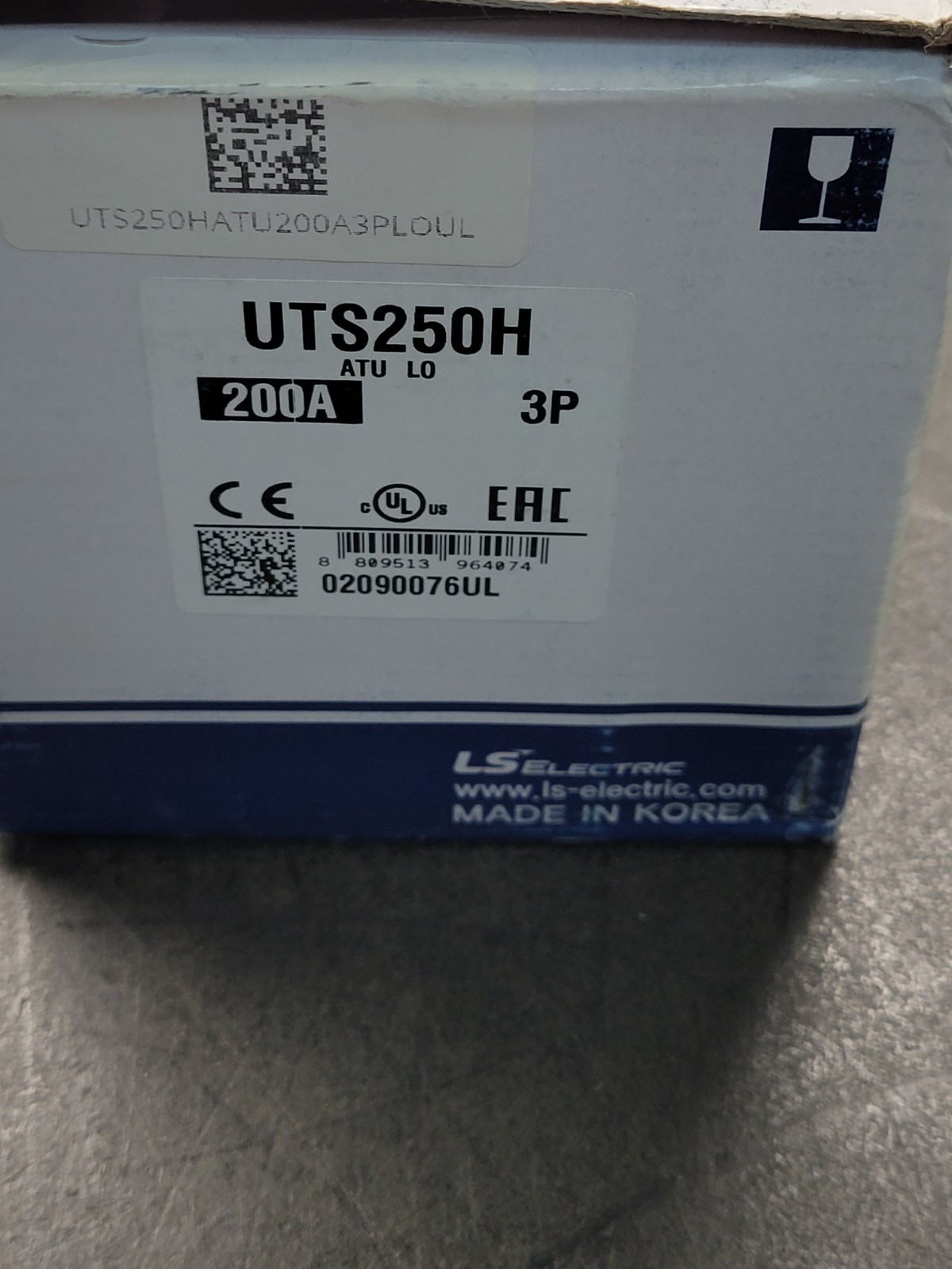 LS Electric UTS250H Circuit Breaker.