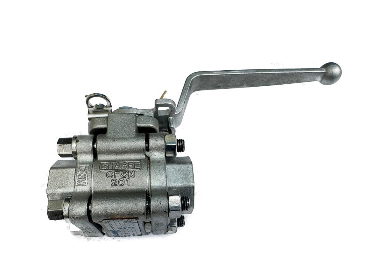 Sharpe 1/2″ CF8M 201 Full Port Ball Valve NEW FREE FAST SHIP
