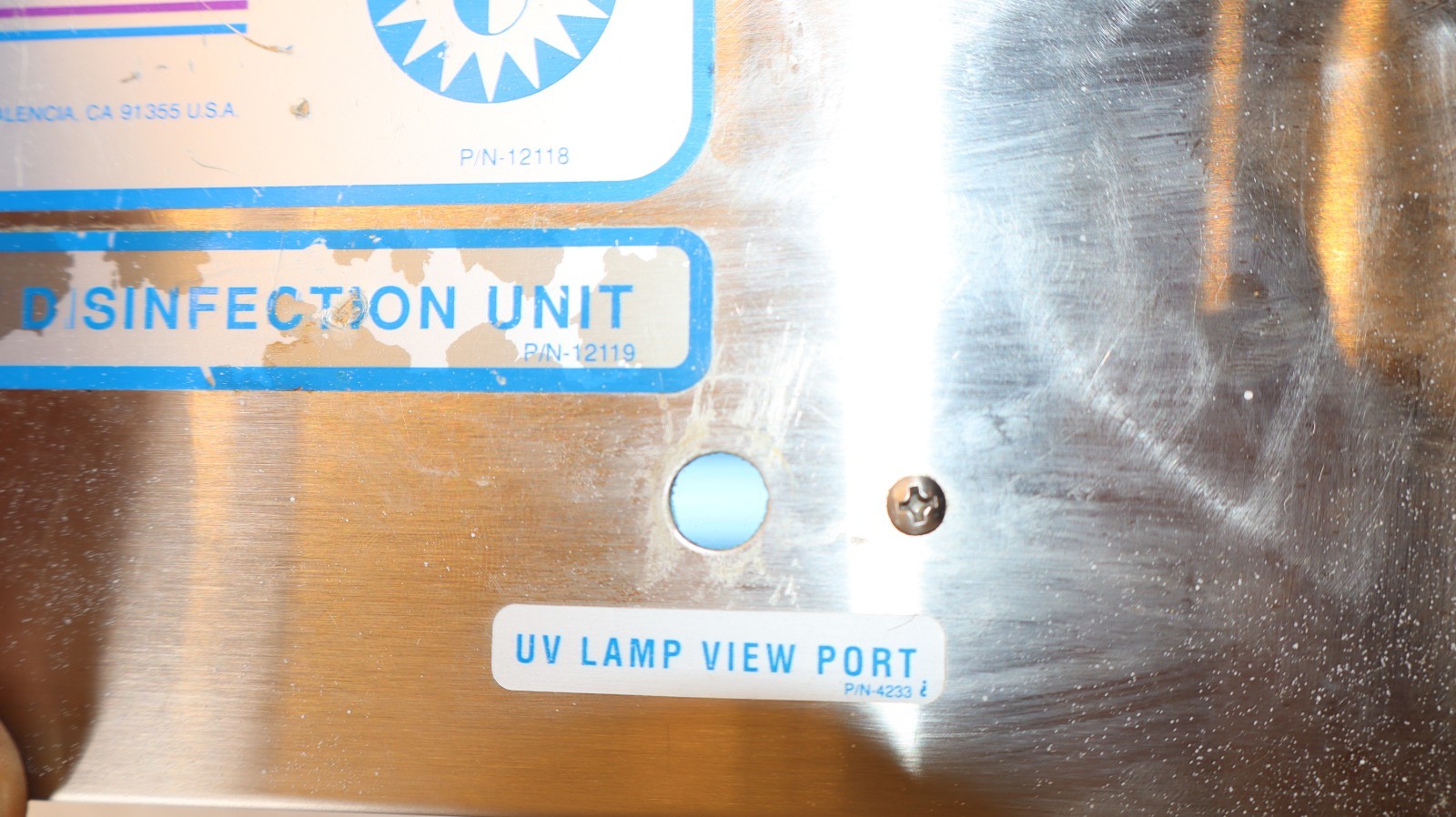 AQUAFINE CORP. SP-1 , SP1 120V 60Hz 0.14A Ultraviolet Disinfection Unit